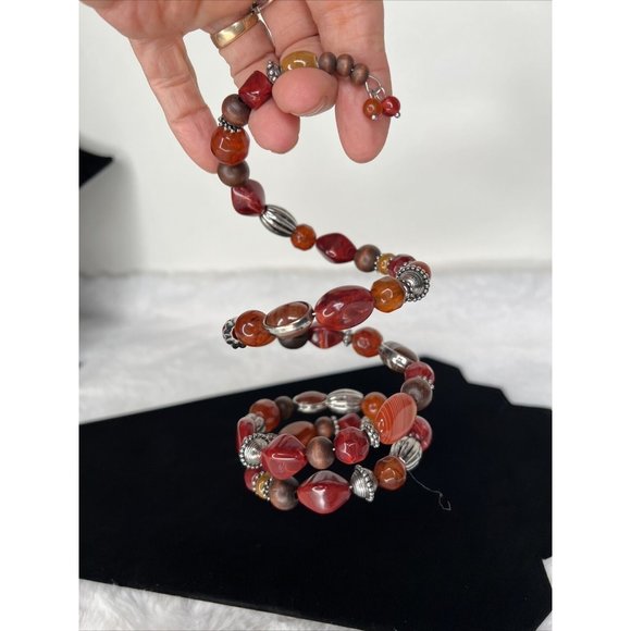 Women Bracelets Bangle and Wrap Costume Fashion Jewelry Beaded Stretchy Round - Picture 11 of 16